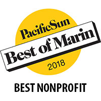 award badge Pacific Sun Best of Marin Best Nonprofit 2018