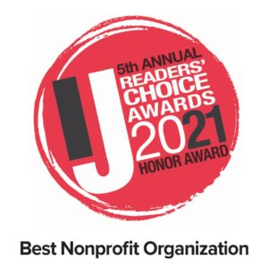 award badge Marin IJ readers Choice Best Nonprofit org 2021
