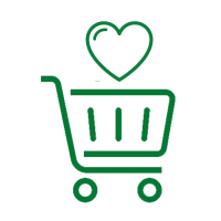Shop love icon